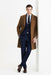 Men’s Camel Brown Wool Overcoat – Classic Long Dress Coat for Business and Casual Wear in Vecuna Color