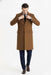 Men’s Camel Brown Wool Overcoat – Classic Long Dress Coat for Business and Casual Wear in Vecuna Color