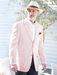 Mens Seersucker Blazer in Color "Color" - Summer Fabric Casual look Sportcoat Jacket 2 Button Notch Lapel