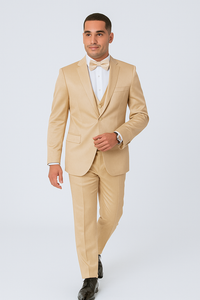 Mens Modern Fit Shiny Sharkskin Suit in Purple