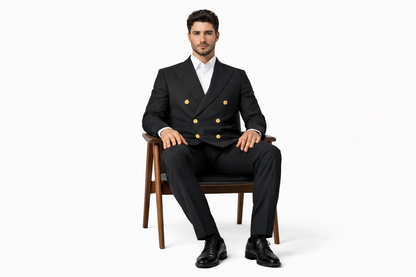 Men's Charcoal 44Inch Long Double Breasted Overcoat Winter Men's Topcoat Sale
