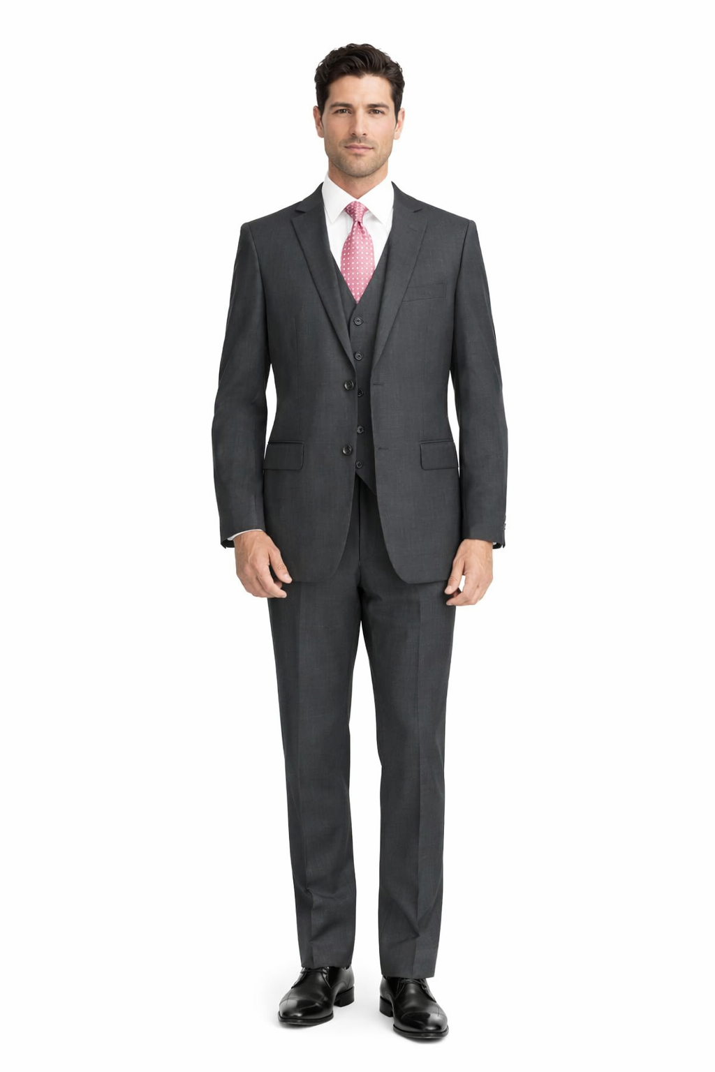 grey black formal dress men Boy's Outlet Silver Metallic Tuxedo Suit With Black Satin Peak Lapel Slim Fit Formal Wedding And Prom 2026 Attire Charcoal Grey Pants 36 Silver Grey