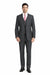 Mens Charcoal Mantoni Suit – Classic 3 Piece Dark Grey Suit for Business, Wedding and Formal Wear