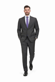 Modern Fit Tiglio Wool Double-Breasted Suit – Premium Tailored Formal Suit