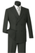 Mens Double Breasted Gangster Pinstripe Suit in Black