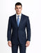Men's Cheap Priced Dark Navy Blue Suit For Men  2 Button Slim Fit Suit With Flat Front Pant Cheap Suits For Men