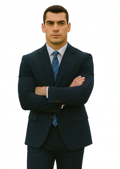 Men's Cheap Priced Dark Navy Blue Suit For Men  2 Button Slim Fit Suit With Flat Front Pant Cheap Suits For Men - Image 8