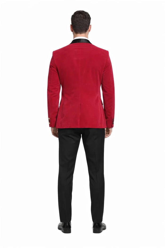 Men's Cheap Priced Velvet ~ Velour Clearance Fuchsia Big And Tall Blazers Blazer / Sport Coat - Image 2