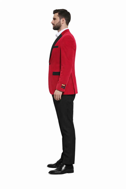 Men's Cheap Priced Velvet ~ Velour Clearance Fuchsia Big And Tall Blazers Blazer / Sport Coat - Image 7