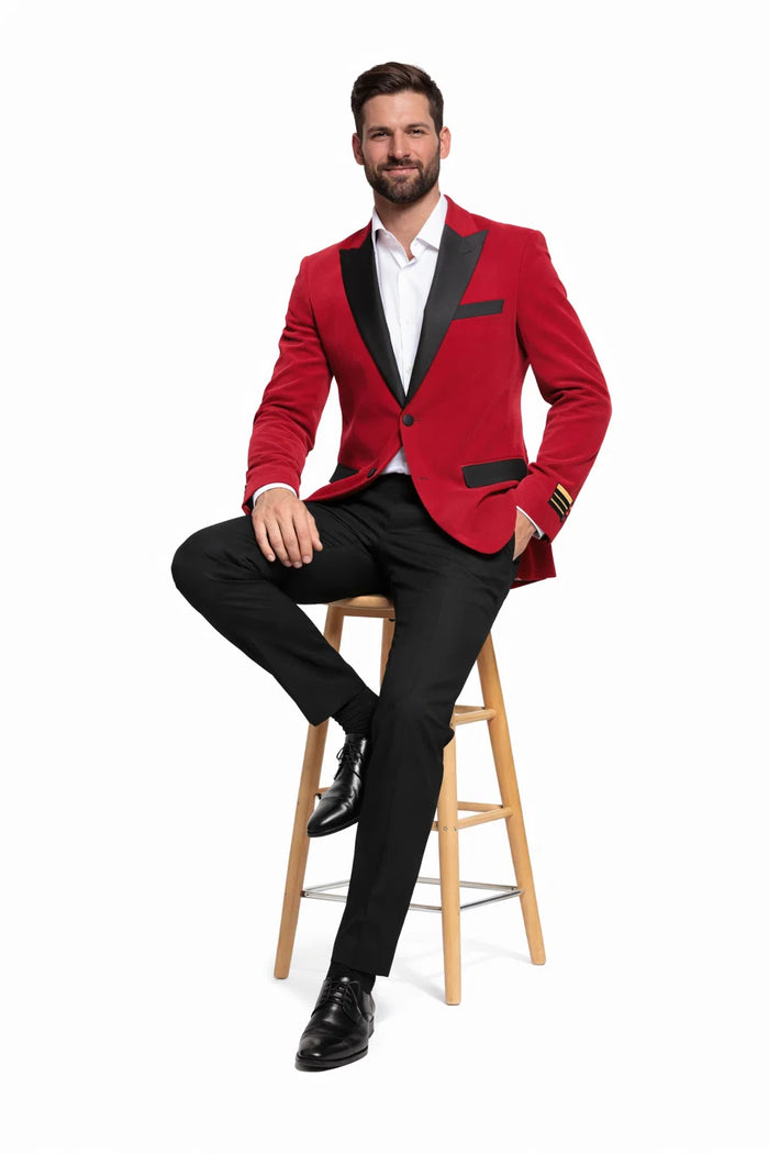 Men's Cheap Priced Velvet ~ Velour Clearance Fuchsia Big And Tall Blazers Blazer / Sport Coat - Image 5