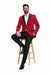 Men's Velvet ~ Velour Clearance Fuchsia Big And Tall Blazers Blazer / Sport Coat