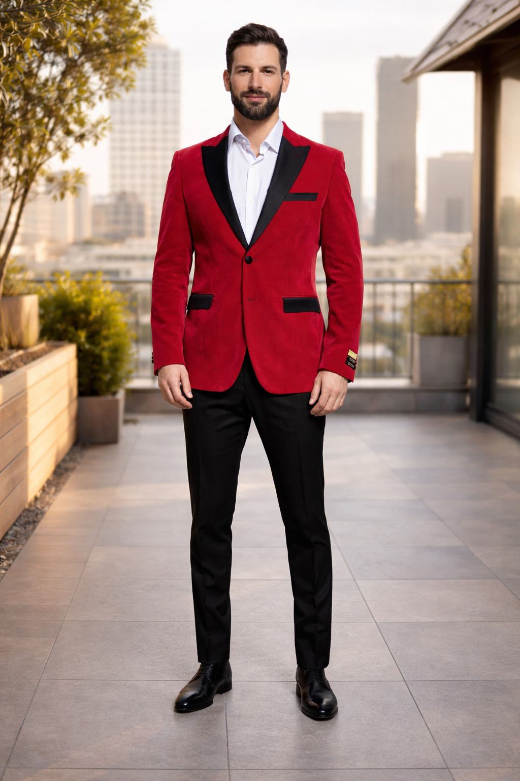 Men's Cheap Priced Velvet ~ Velour Clearance Fuchsia Big And Tall Blazers Blazer / Sport Coat - Image 3