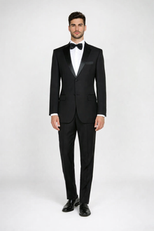 Men'S Classic Black Two Button Tuxedos