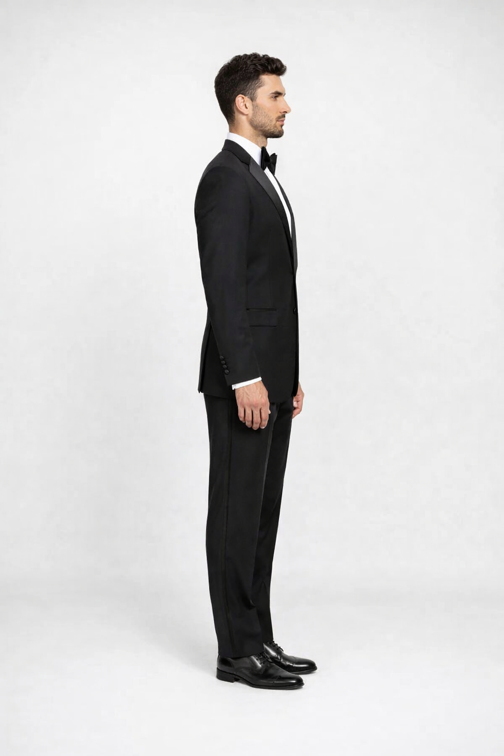 Men'S Classic Black Two Button Tuxedos