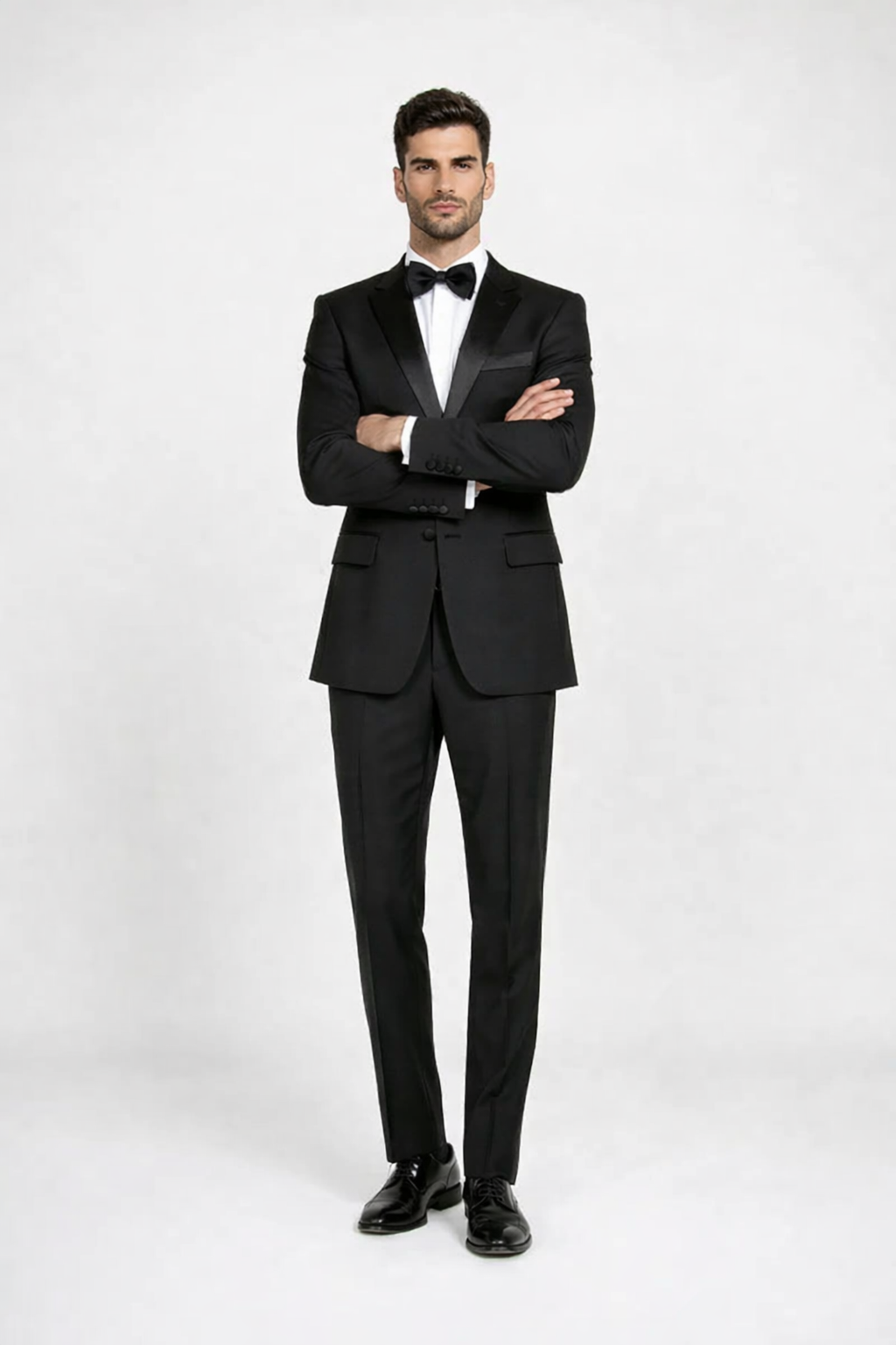 Men'S Classic Black Two Button Tuxedos