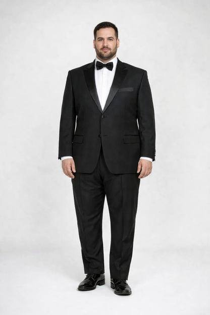 Men'S Classic Black Two Button Tuxedos