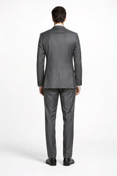 Mens Tiglio Gray Suit – Classic 2 Piece Grey Suit for Wedding, Business and Formal Wear