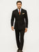 Men’s Premium Black Double Breasted Poplin Classic Suit