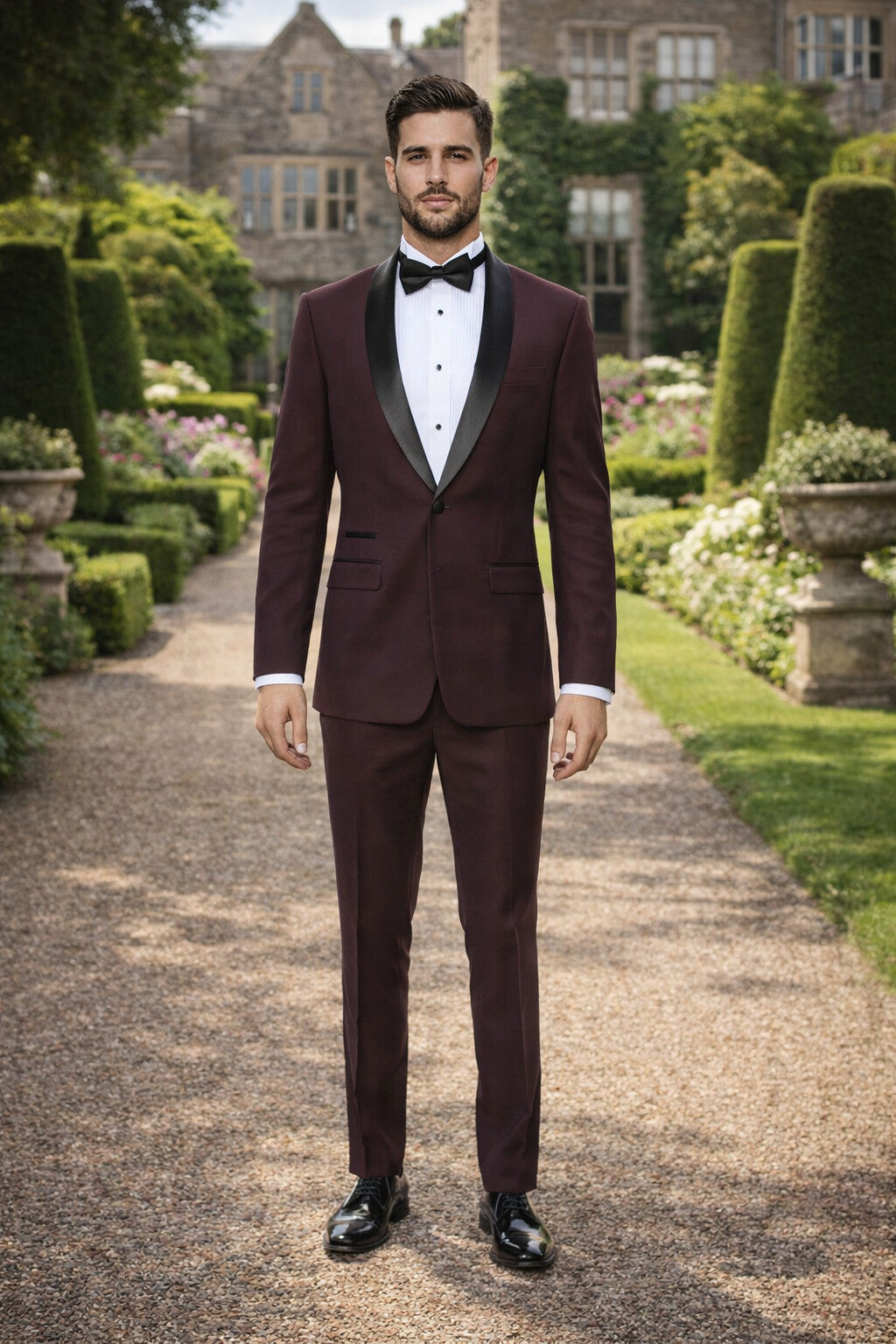 Men'S Shawl Slim Fit 1 Button Shawl Collar Dinner Jacket - Image 7