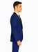 Men's Cobalt Blue ~ Indigo ~ Bright Blue ~ Teal  ( Light Dark Navy ) With Black Lapel Shawl lapel 1 Single Button Tuxedo Suit