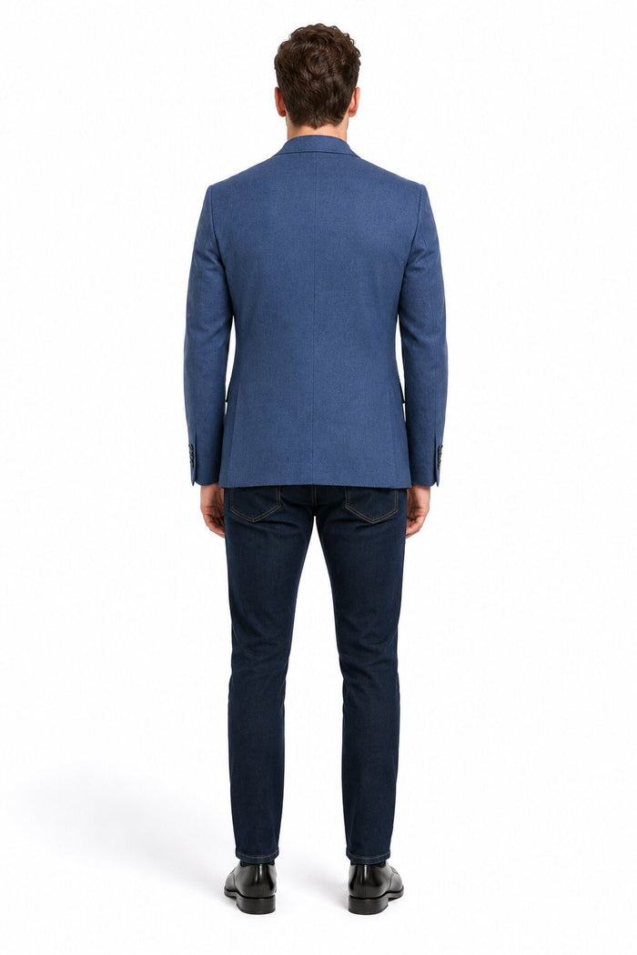 Zacchi Terri 73911 Mens Cobalt Blue Blazer – Slim Fit Stylish Formal & Party Wear Jacket