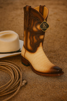 King Exotic Men's Caiman Belly Snip Toe Boots - Image 24
