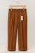 Mens Pant - Pleated Wide Leg - Copper - 100% Percent Wool Fabric