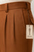Mens Pant - Pleated Wide Leg - Copper - 100% Percent Wool Fabric