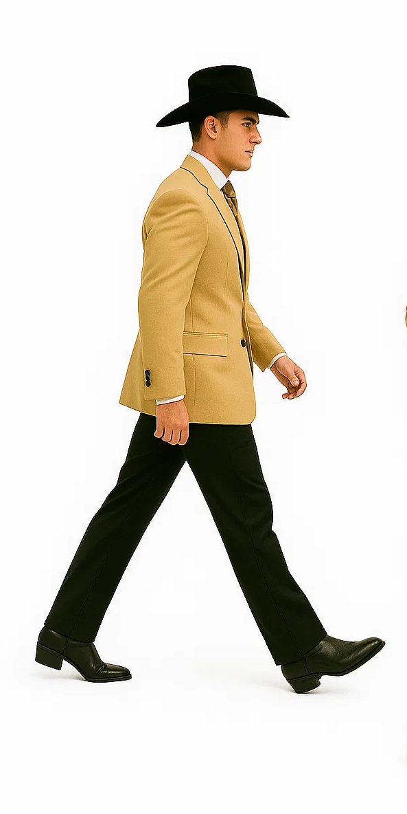 Men's Corduroy Wholesale Blazer - Modern Fit Khaki ~ Tan ~ Beige - Image 7