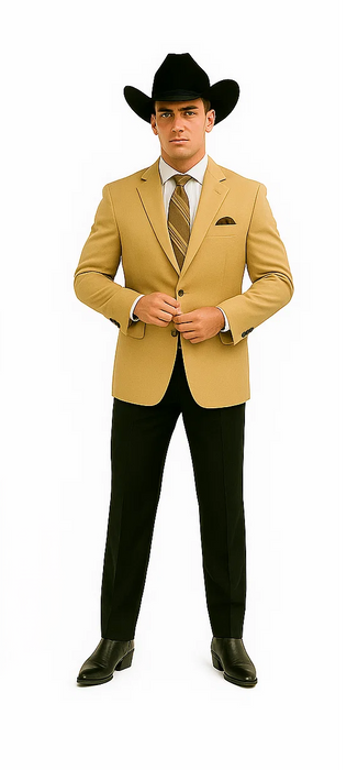 Men's Corduroy Wholesale Blazer - Modern Fit Khaki ~ Tan ~ Beige