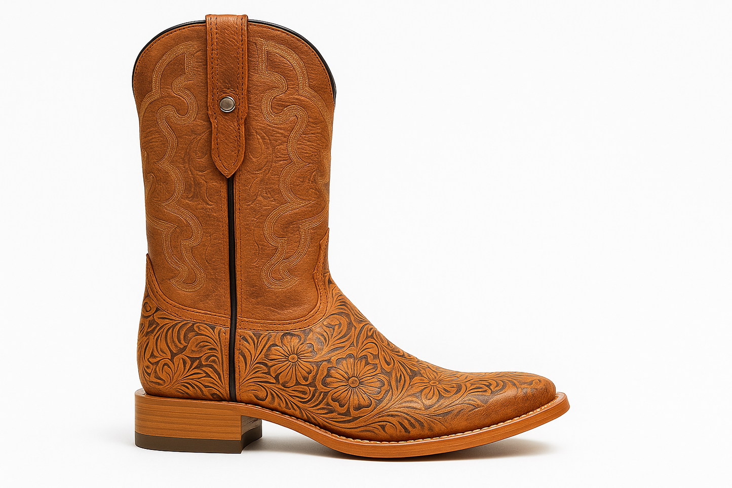 Hand Tooled Cowboy Boots Print - Image 2