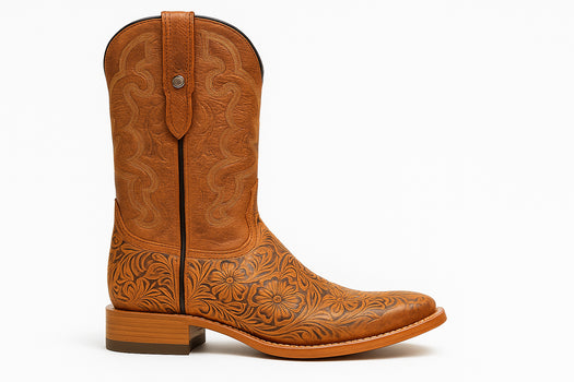 Hand Tooled Cowboy Boots Print - Image 2