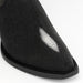 Men's King Exotic Snip Toe Stingray Boots Single Stone Handmade Black (494R1205)