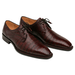 Men's Cratos Genuine Crocodile Burgundy Derby Shoes By Mezlan Made In Spain Brand