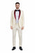 Men's Cream  Ivory One Button Cheap Priced Designer Fashion Dress Casual Blazer On Sale Burgundy Shawl Lapel Blazer