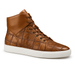 Belvedere Vero Crocodile Patchwork High-Top Sneaker in Honey