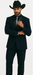 Men's Dark Navy Blue  One Button Suit