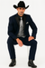 Men's Dark Navy Blue  One Button Suit