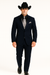 Men's Dark Navy Blue  One Button Suit