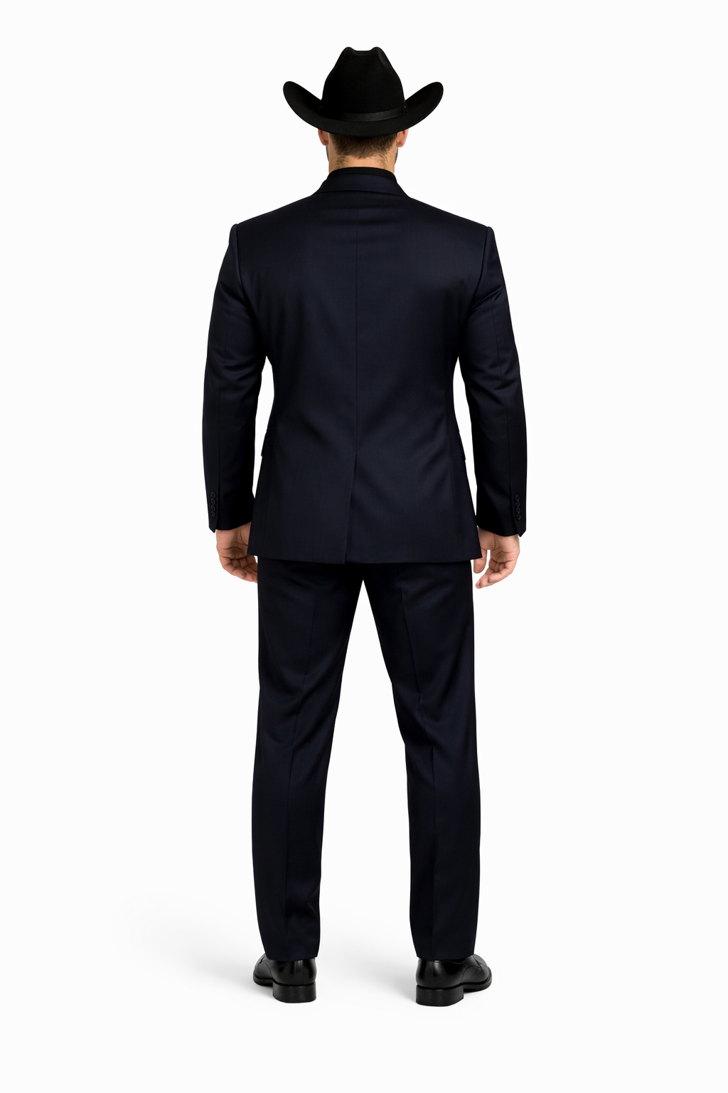 Men's Dark Navy Blue  One Button Suit