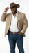 Mens Dark Tan Cowboy Western Blazer – Classic Western Style Sport Coat Casual Formal Jacket for Business Wedding Modern Fit