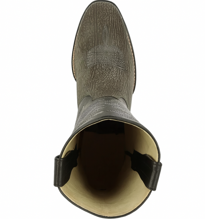 Men's Los Altos Shark Skin Wide Square Toe Boots - Rustic Grey