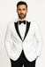 Mens Designer Franklin Wedding - Prom Tuxedo in White