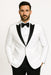Mens Designer Franklin Wedding - Prom Tuxedo in White Designer Prom Tuxedos