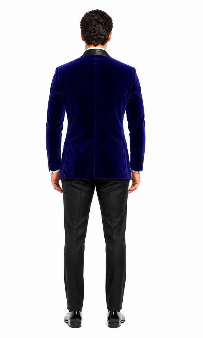 Mens Designer Velvet Tuxedo Jacket in Red