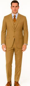 Vitali Brand Suits - Men's Dijon 5 Button  Regular Fit Suit