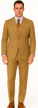Vitali Brand Suits - Men's Dijon 5 Button  Regular Fit Suit