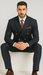 Mens Double Breasted Blazer - Wool Navy Blue Sport Coat With Gold Buttons