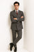 Men's Double Breasted Suit Heather Gray Pleated or Flat Front Pants