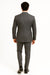 Men's Double Breasted Suit Heather Gray Pleated or Flat Front Pants